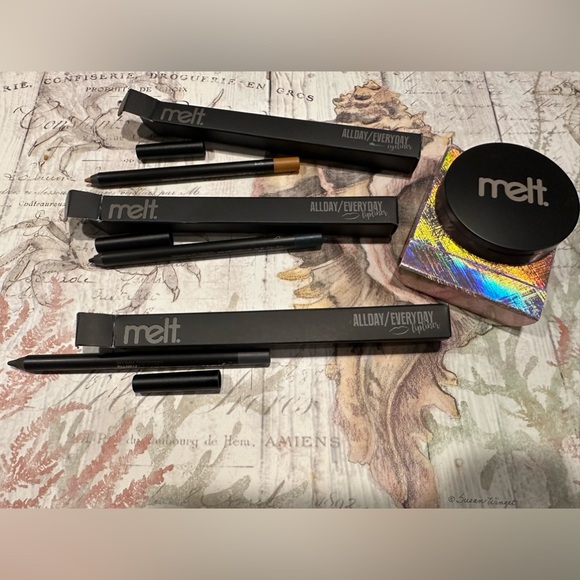 Melt Cosmetics Bundle New Lip and eye liners, blushlight highlighter Shadowplay - Picture 1 of 11
